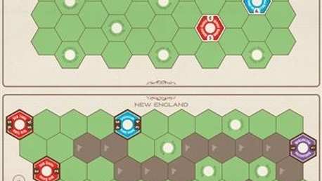 Age of Steam Deluxe Expansion: New England/Pittsburgh & Switzerland Maps
